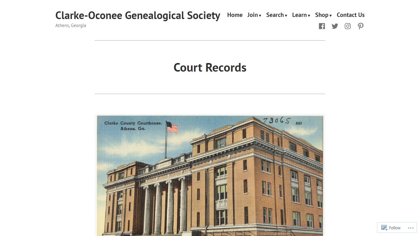 Court Records - Clarke-Oconee Genealogical Society